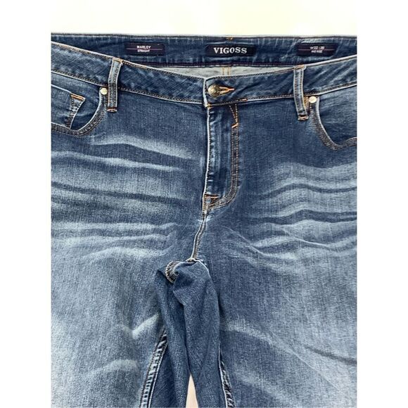 Vigoss Marley Straight mid rise denim Jean women’s size 22 - Picture 2 of 9